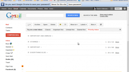 Inbox clasifica su correo en Gmail