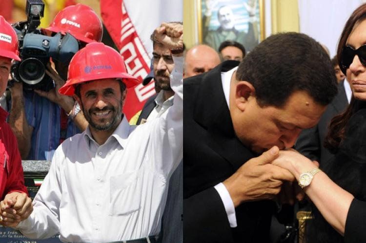Hugo Chávez con Cristina en las exequias de Néstor Kirchner, y Chávez con Ahmadinejad en Pdvsa: No habrá foto de los Presidentes de Irán y la Argentina en Caracas.