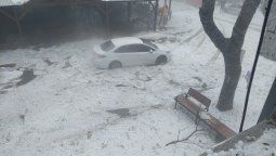 Parecía nieve, pero fue piedra.&nbsp;