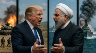 Imagen creada con IA de la guerra entre Estados Unidos e Irán