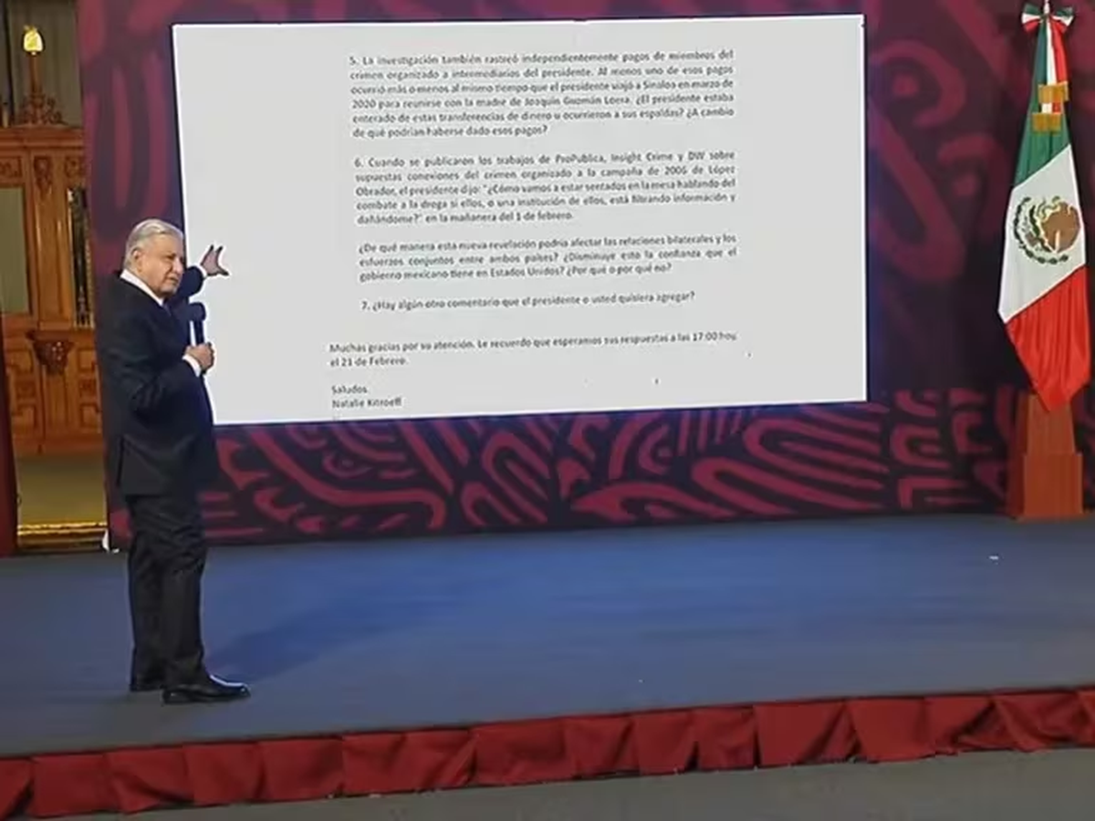El presidente expuso el documento íntegro con los cuestionamientos del NYT. El presidente expuso el documento íntegro con los cuestionamientos del NYT.