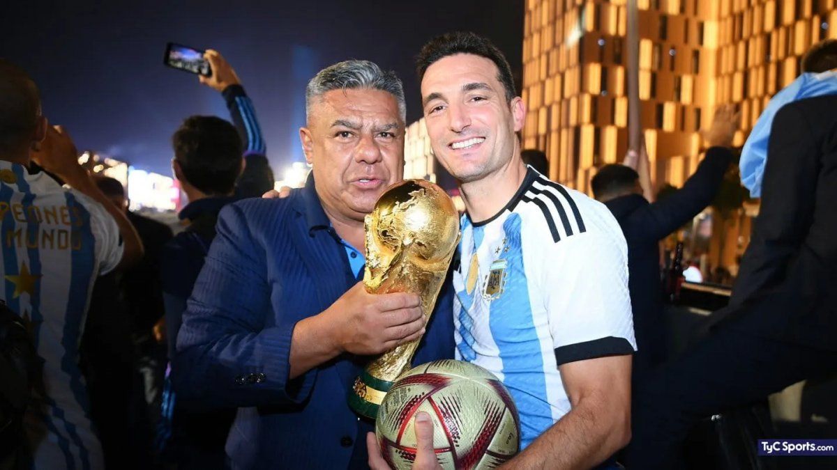 Claudio Tapia y Lionel Scaloni. Claudio Tapia y Lionel Scaloni.