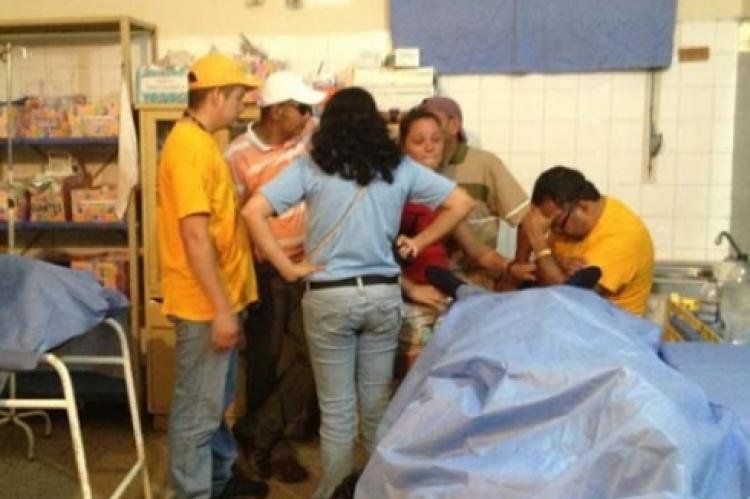 En la morgue de Barinas.