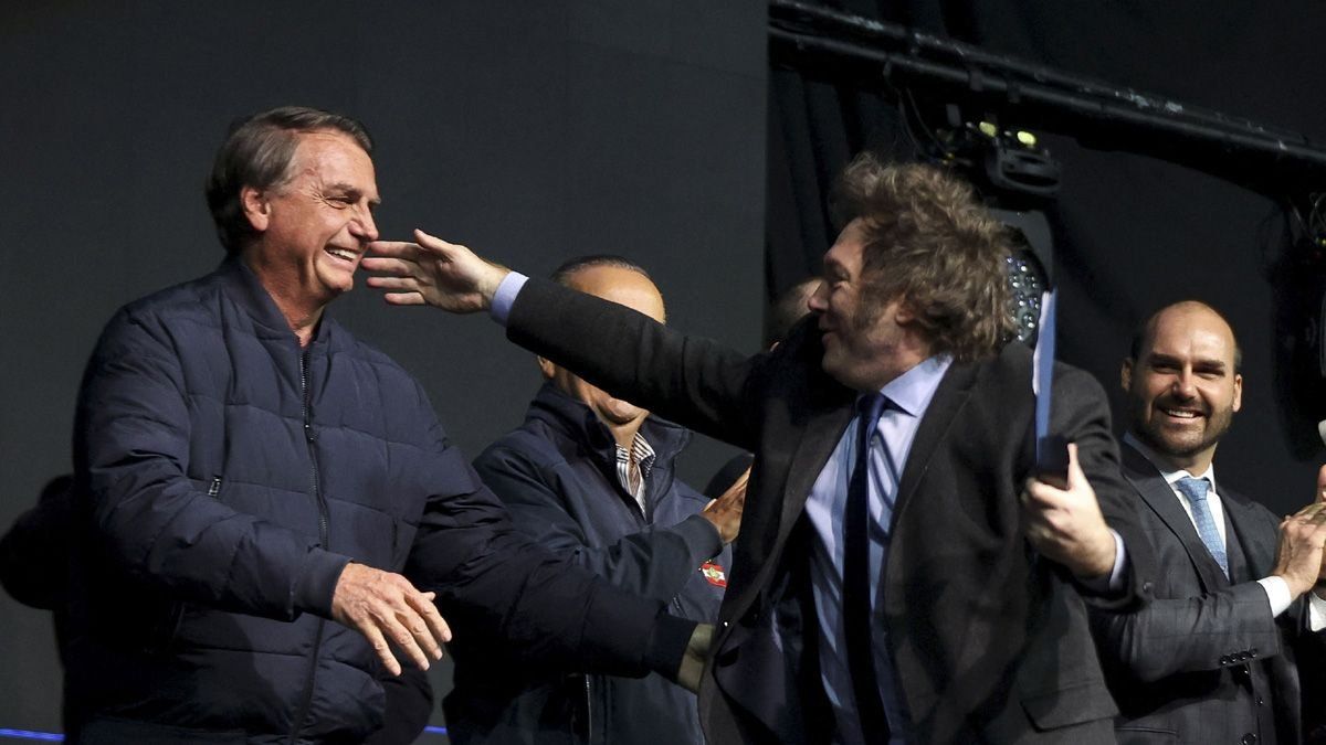 Milei y Bolsonaro en la CPAC. Milei y Bolsonaro en la CPAC.