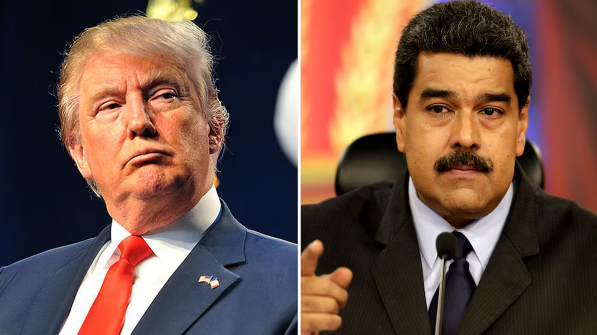 Donald Trump baraja tres opciones sobre Venezuela (sanciones, financiamiento a la oposición o "ataque controlado"): acusa al presidente Nicolás Maduro de estar financiado por el Tren de Aragua y el Cártel de los Soles, bandas transnacionañes que trafican fentanilo hacia EE.UU. Donald Trump baraja tres opciones sobre Venezuela (sanciones, financiamiento a la oposición o "ataque controlado"): acusa al presidente Nicolás Maduro de estar financiado por el Tren de Aragua y el Cártel de los Soles, bandas transnacionañes que trafican fentanilo hacia EE.UU.
