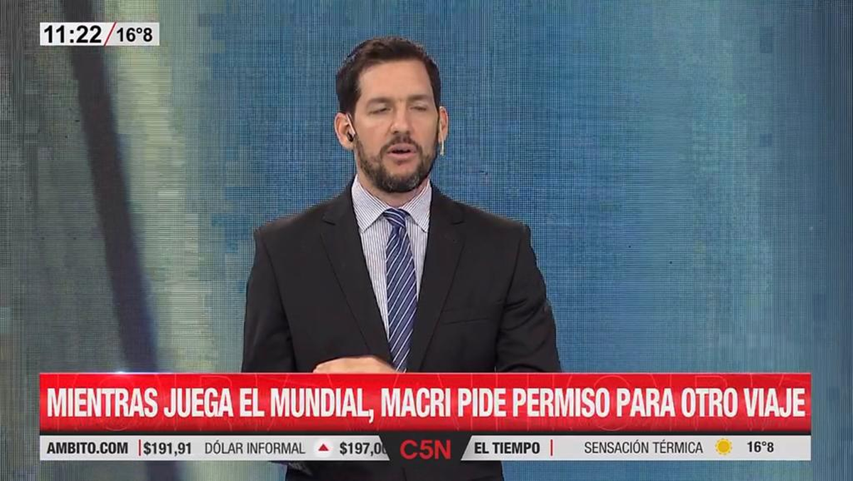 La programación de C5N durante las manifestaciones en la avenida principal del país.