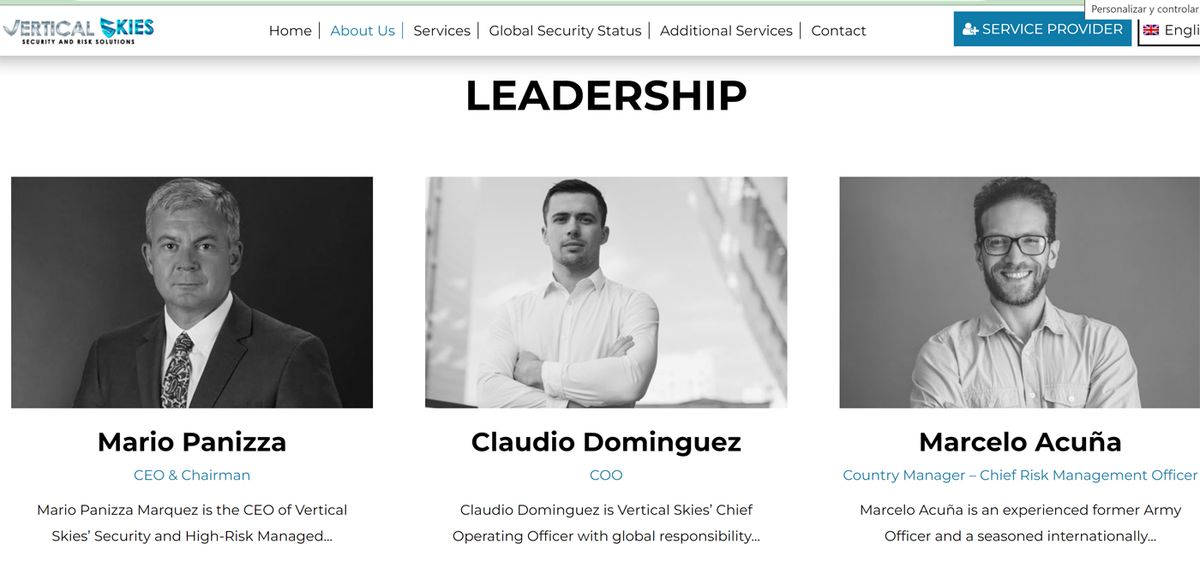 Liderazgo de Vertical Skies, en Boca Raton, Florida, USA.