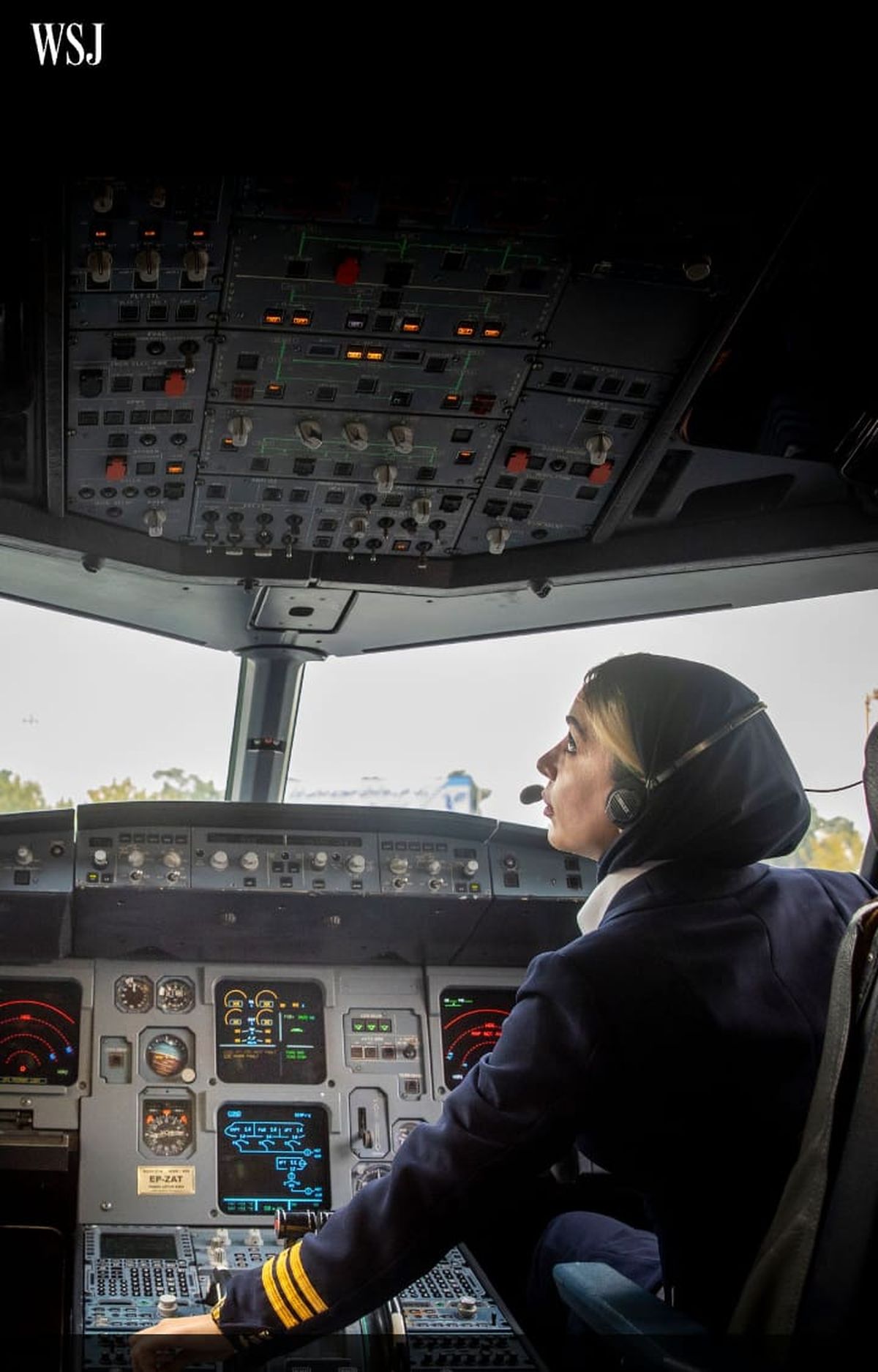 Simin Thaer, piloto aéreo.