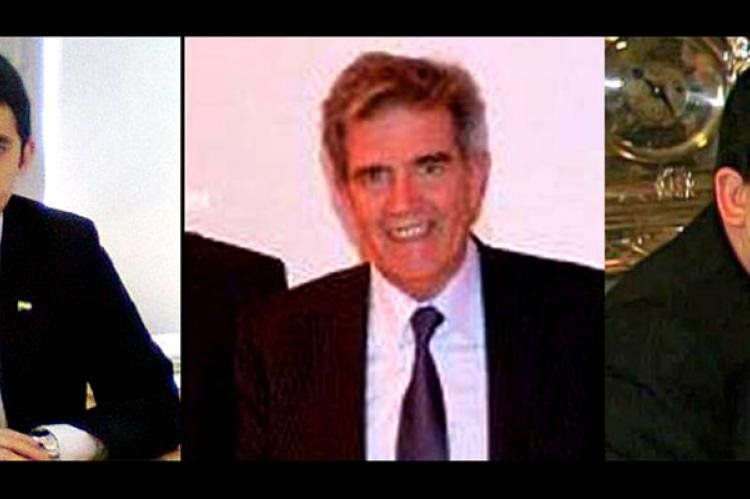 De izquierda a derecha: Luis Romiti-Eduardo Baeza y Juan de Dios Cincuneghi, abogados funcionarios de Cristina denunciados por ella misma sin saberlo.