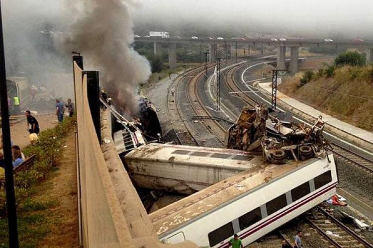 El accidente en Santiago de Compostela.