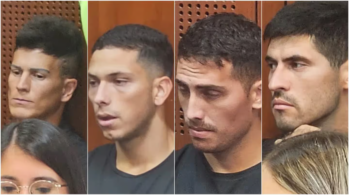 Los 4 jugadores de Vélez denunciados por abuso sexual, Sebastián Sosa, José Florentín, Braian Cufré y Abiel Osorio. Los 4 jugadores de Vélez denunciados por abuso sexual, Sebastián Sosa, José Florentín, Braian Cufré y Abiel Osorio.
