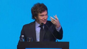 Javier Milei en pleno stand-up. Foto NA: DAMIÁN DOPACIO Javier Milei en pleno stand-up. Foto NA: DAMIÁN DOPACIO