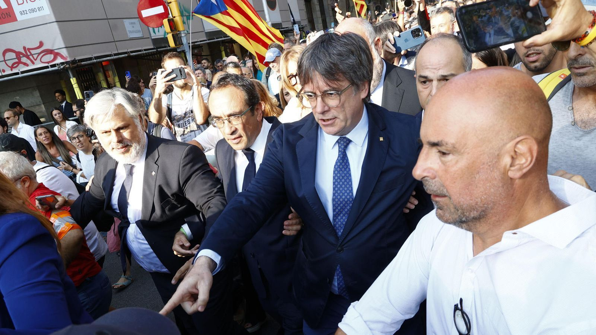 La llegada de Puigdemont a Barcelona / EFE La llegada de Puigdemont a Barcelona / EFE