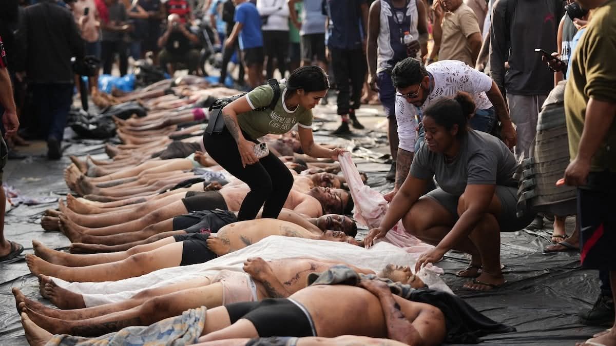 Río de Janeiro. Delincuentes muertos.