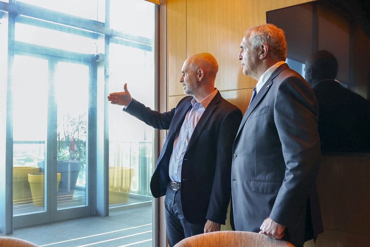 Horacio Rodríguez Larreta y Marc Stanley.