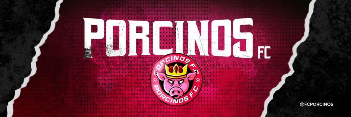 El logo de Porcinos FC. 