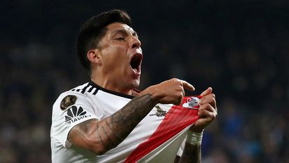 Enzo Pérez, el triunfo de River y una misteriosa celebración