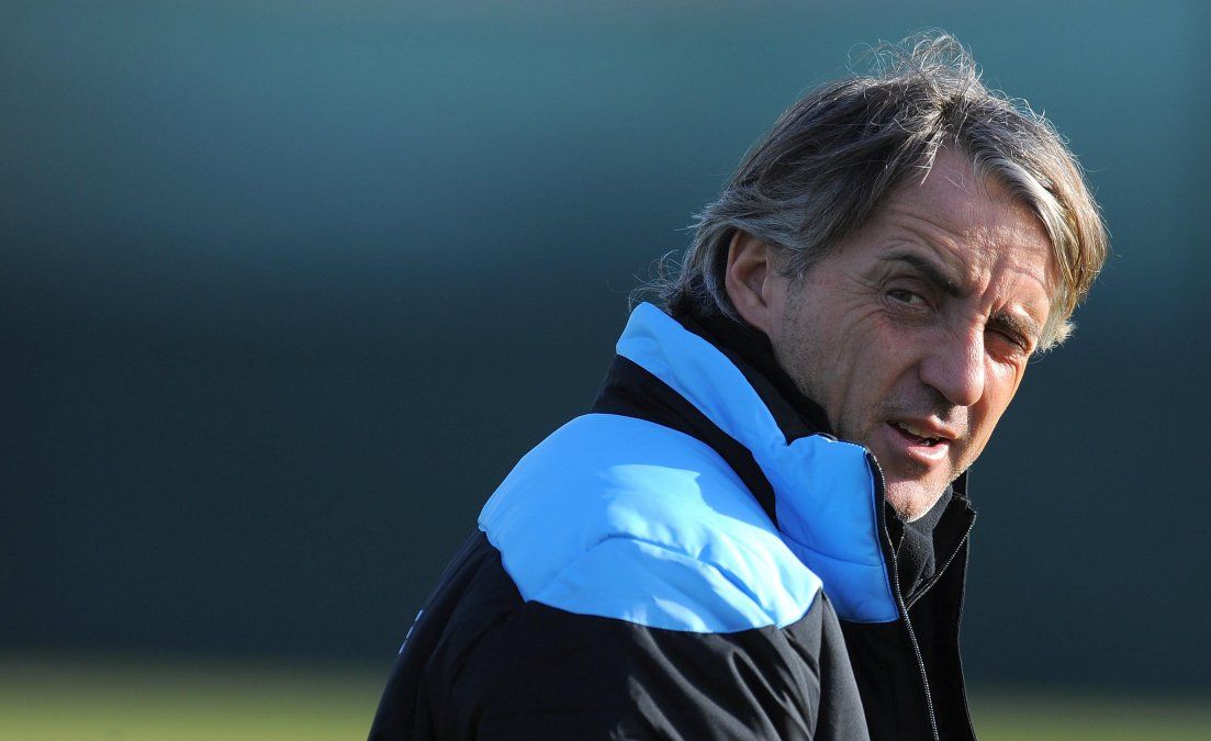 ¿El italiano Roberto Mancini a Boca? Mmm. Foto NA: AFP / ANDREW YATES.