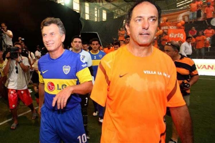 Mauricio Macri y Daniel Scioli.