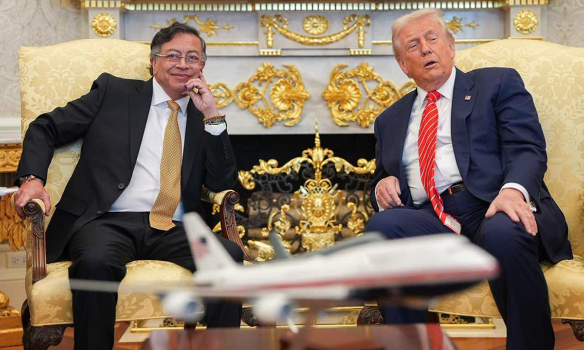 Gustavo Petro, presidente de Colombia, y Donald Trump Gustavo Petro, presidente de Colombia, y Donald Trump