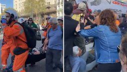 Jubilados fueron reprimidos y algunos debieron ser trasladados a centros de salud.