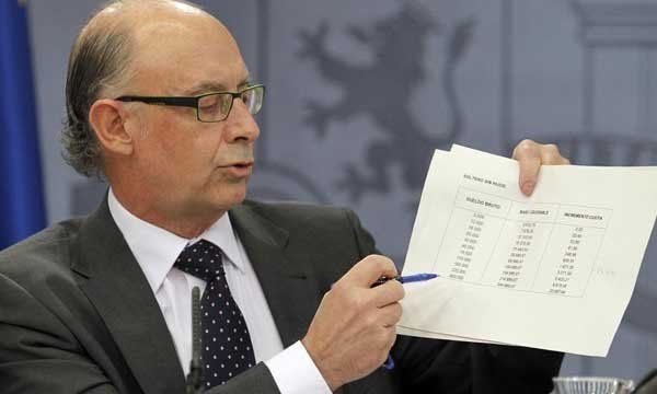 Cristobal Montoro, Ministro de Hacienda español.