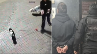 El hombre detenido por atacar el local de La Libertad Avanza. El hombre detenido por atacar el local de La Libertad Avanza.