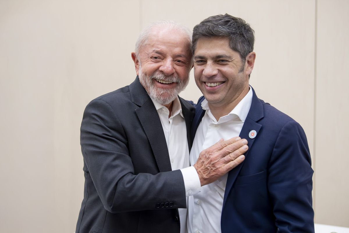 Axel Kicillof junto al presidente de Brasil, Luiz Inácio Lula da Silva, durante su participación en la cumbre progresista internacional celebrada en Barcelona. Axel Kicillof junto al presidente de Brasil, Luiz Inácio Lula da Silva, durante su participación en la cumbre progresista internacional celebrada en Barcelona.