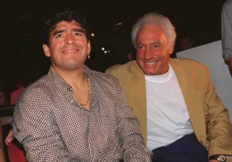Guillermo Coppola y Diego Maradona Guillermo Coppola y Diego Maradona