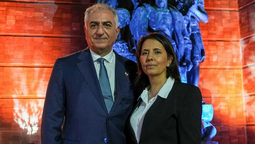 Gila Gamliel y Reza Pahlavi.