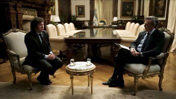 Javier Milei durante la entrevista con la agencia Bloomberg Javier Milei durante la entrevista con la agencia Bloomberg