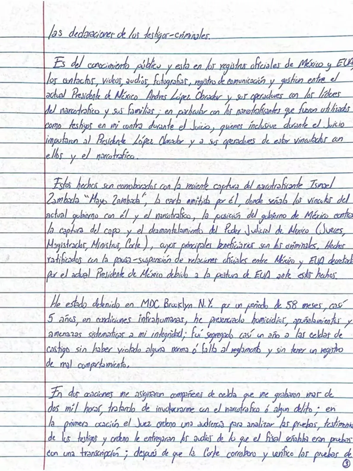 Genaro García Luna, extitular de la Secretaría de Seguridad Pública mexicana y procesado en USA por narcotráfico, envió una carta al periodista Keegan Hamilton para revelar que el gobierno de Morena efectivamente tiene vínculos con los cárteles. Genaro García Luna, extitular de la Secretaría de Seguridad Pública mexicana y procesado en USA por narcotráfico, envió una carta al periodista Keegan Hamilton para revelar que el gobierno de Morena efectivamente tiene vínculos con los cárteles.