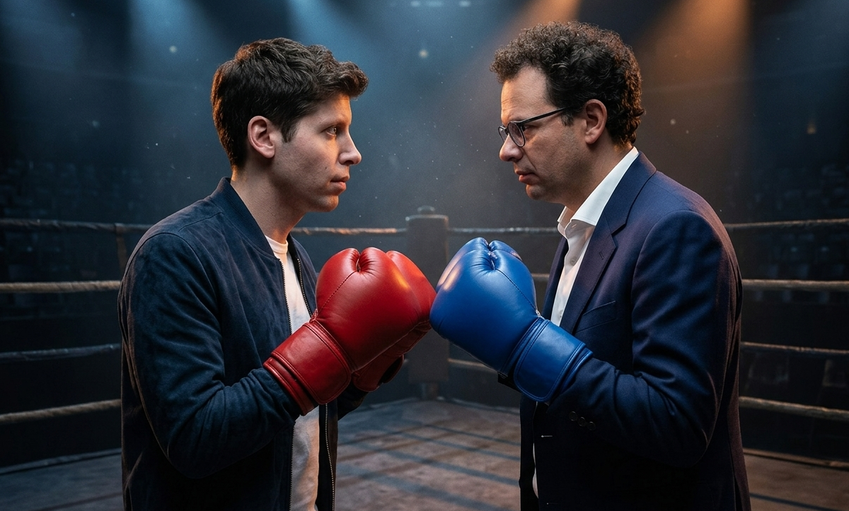 Pelea de titanes: la batalla por el control de la IA ya no es solo por potencia, sino por quién tiene las mejores defensas contra sus propios modelos. Pelea de titanes: la batalla por el control de la IA ya no es solo por potencia, sino por quién tiene las mejores defensas contra sus propios modelos. 