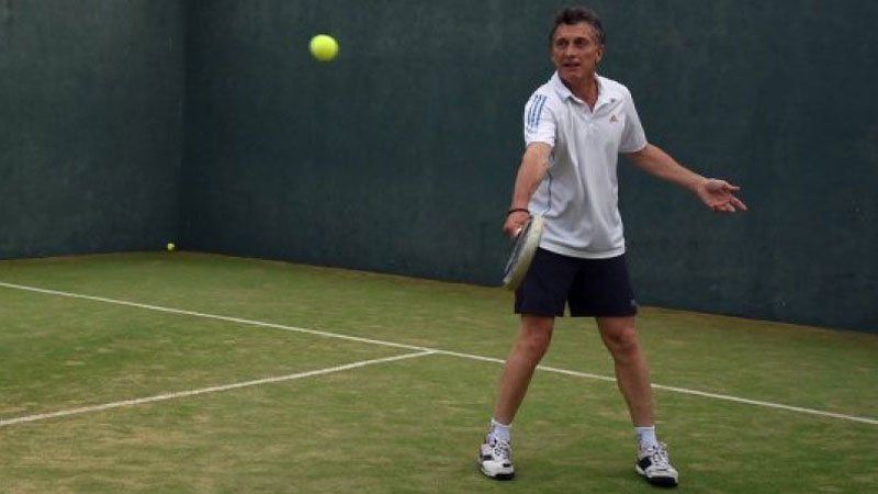 Macri se lesionó jugando al paddle (imagen de archivo).