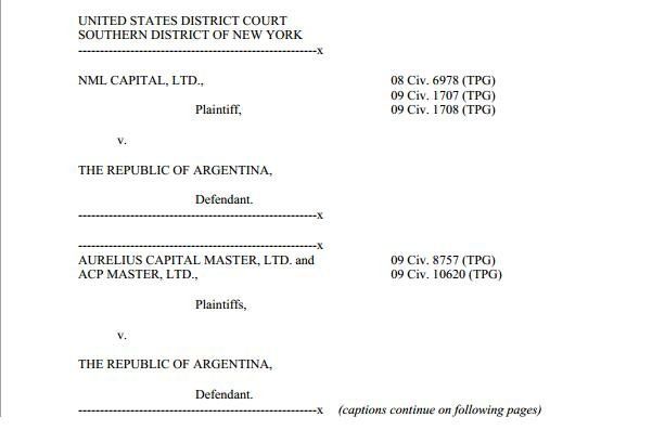 El escrito. Fuente: Ambito Web.