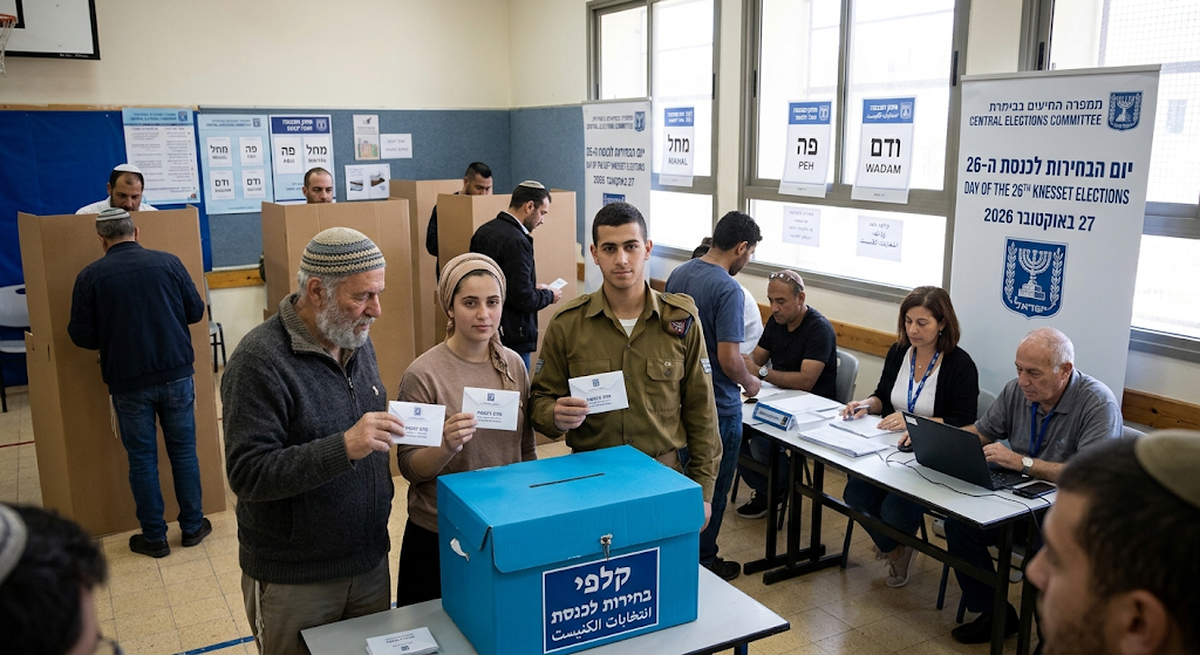 Imagen creada con la IA de Gemini sobre las elecciones parlamentarias en Israel. Imagen creada con la IA de Gemini sobre las elecciones parlamentarias en Israel.
