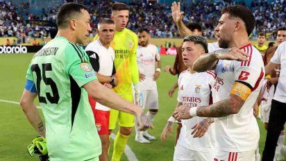 Otamendi Vs Marchesín tras el empate entre Boca y Benfica: 