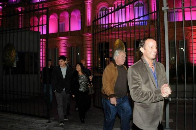El intendente de Lomas de Zamora y flamante candidato a diputado nacional, Martín Insaurralde saliendo de Casa Rosada (Fotos exclusivas: Letra P/Agencia La Plata)