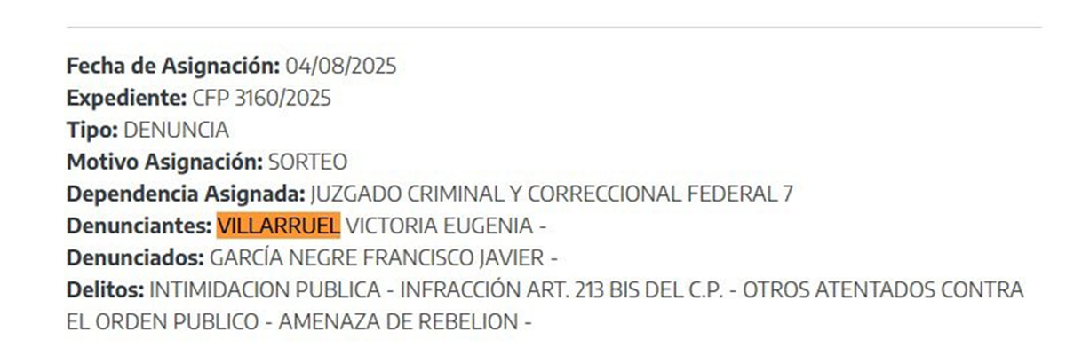 Denuncia contra Javier Negre, titular de la Derecha Diario