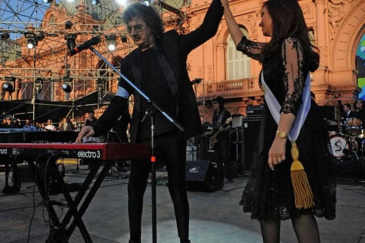 Charly García y Cristina, una postal que el Gobierno quiere repetir este 9D
