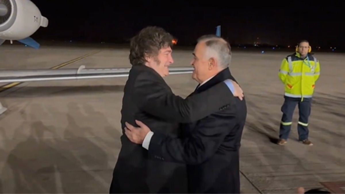 Javier Milei y Osvaldo Jaldo.&nbsp;