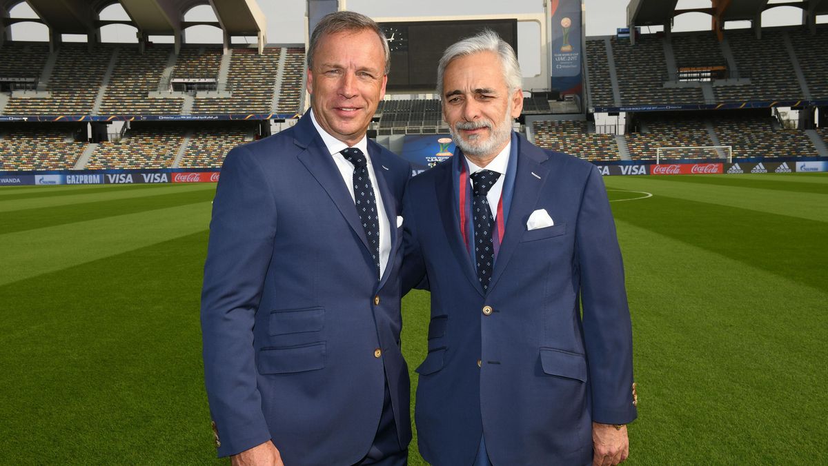 Andr&eacute;s Fassi y Jes&uacute;s Mart&iacute;nez en Pachuca.&nbsp;