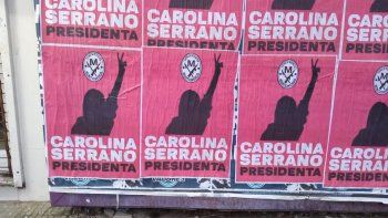 Carolina Serrano en las calles de Buenos Aires. Carolina Serrano en las calles de Buenos Aires.