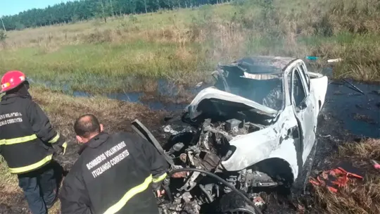 Imagnes tomadas por el medio El Once , mientras bomberos trabajaban en el lugar Imagnes tomadas por el medio El Once , mientras bomberos trabajaban en el lugar