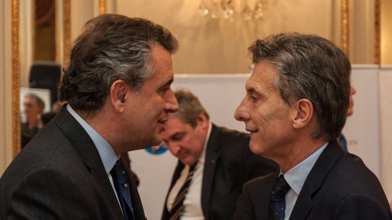 Luis Etchevehere y Mauricio Macri.