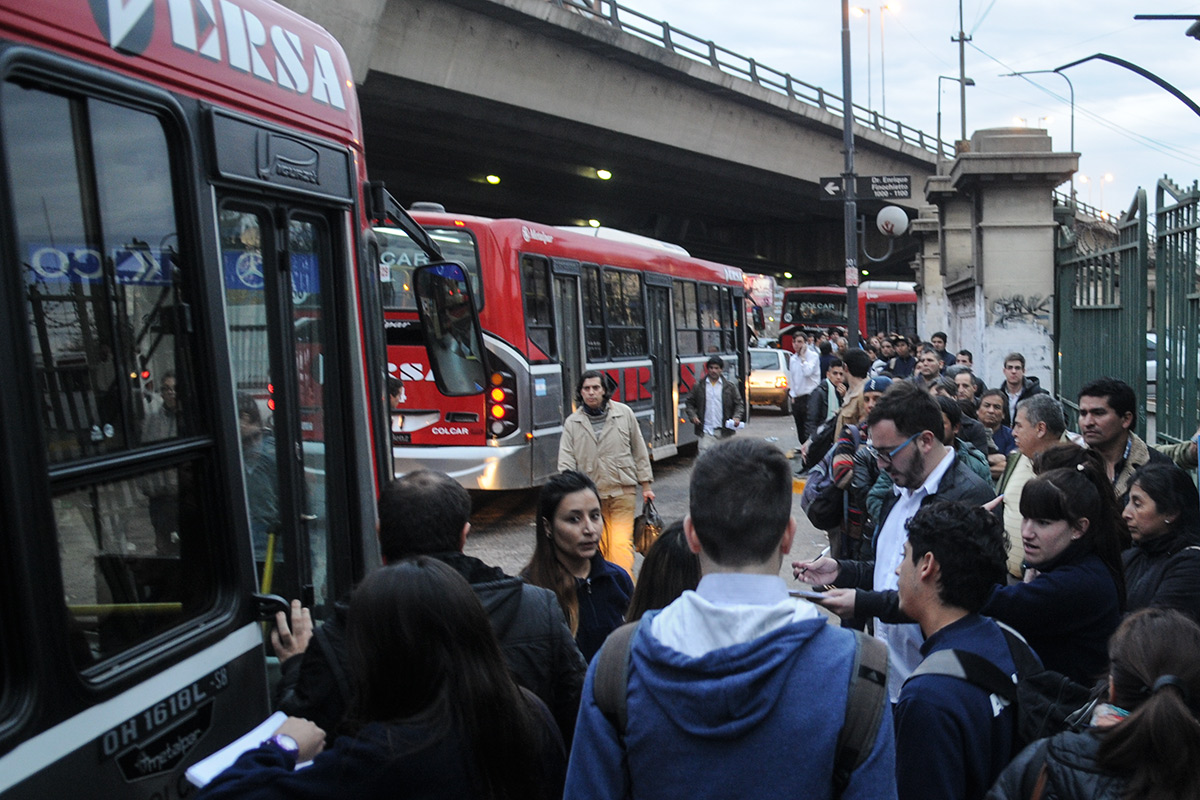 Paro de colectivos.