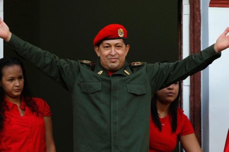 Hugo Chávez en el Palacio de Miraflores (04/07/2011)