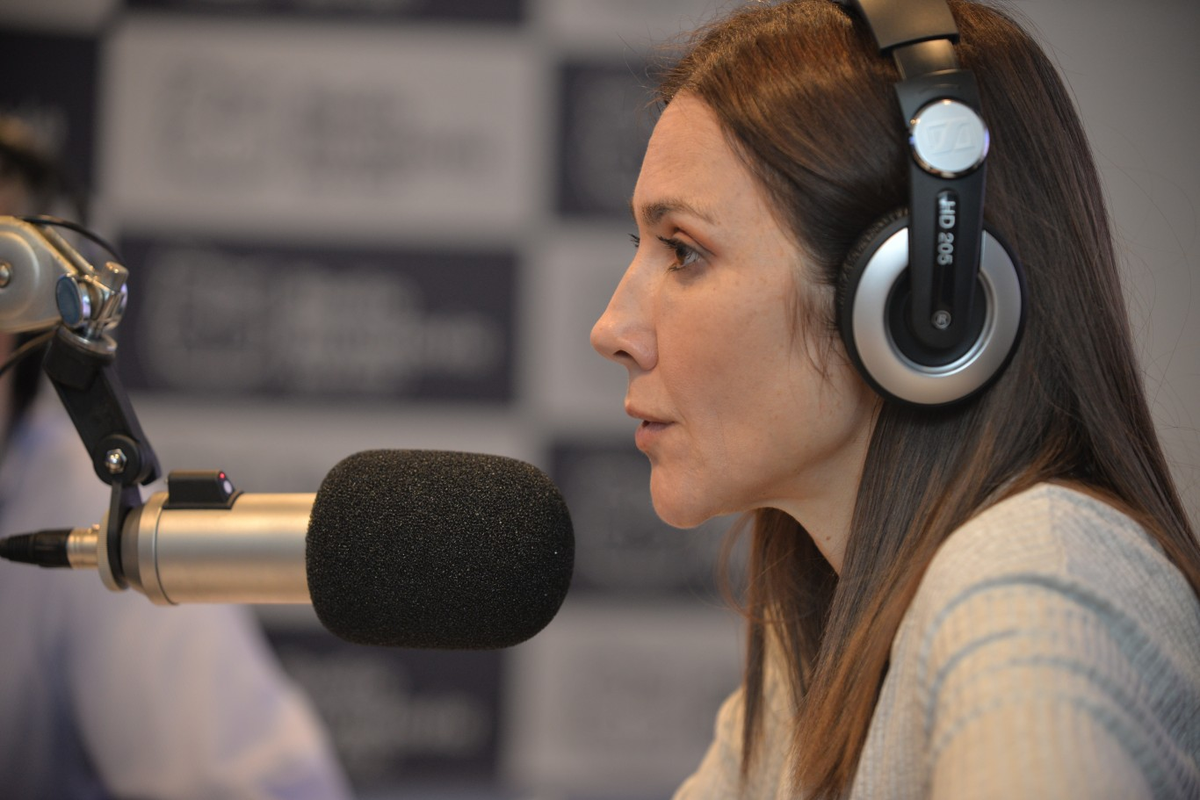Cristina P&eacute;rez en Radio Rivadavia.