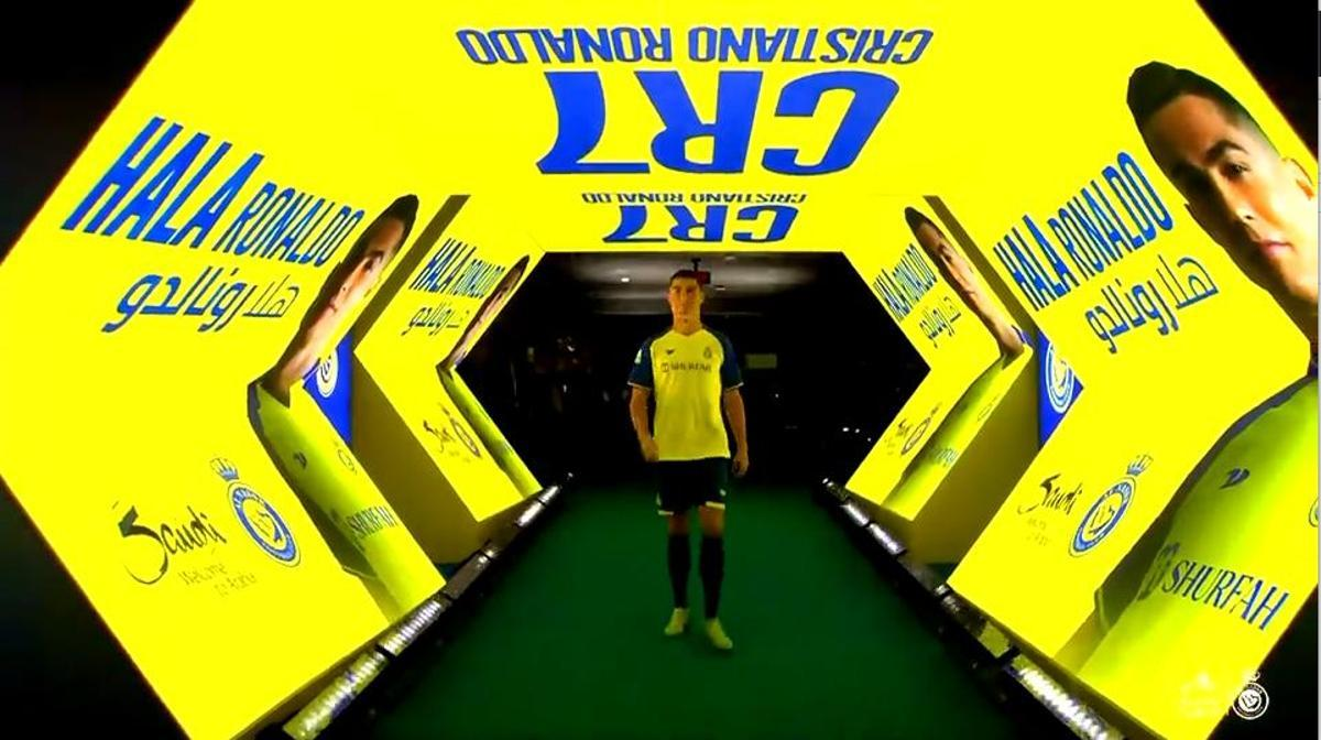La presentación de CR7 fue bombástica.