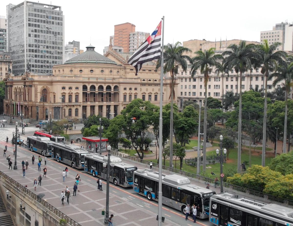 Ómnibus eléctricos de BYD llegan a las calles de Sao Paulo (Imagen: BYD).